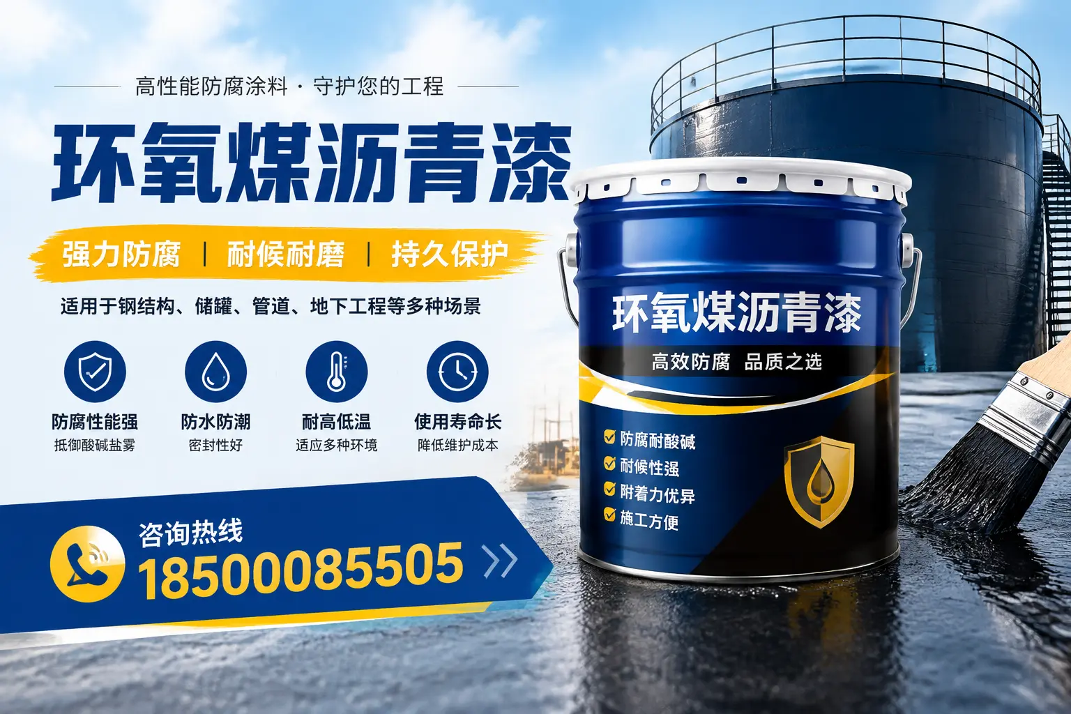 环氧煤沥青漆在工业中的应用,汕尾企业的选择